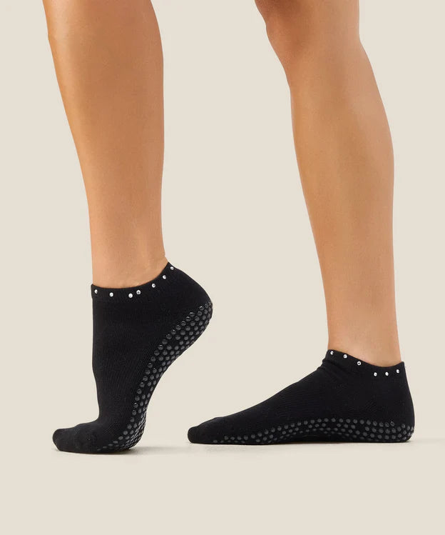 Low Rise Grip Socks | Gem Black — shop and try on with AI characters