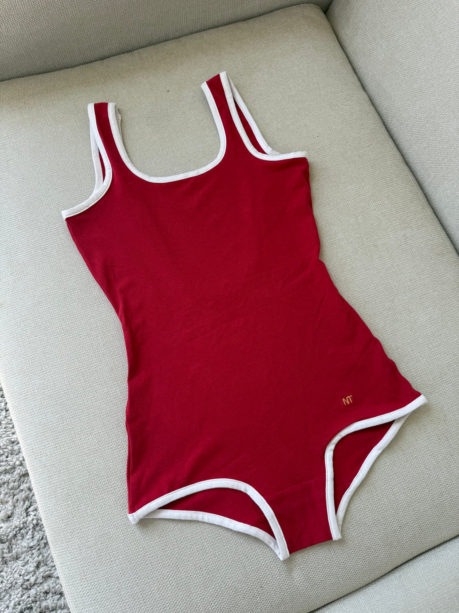 Retro One Piece, Red — shop and try on with AI characters