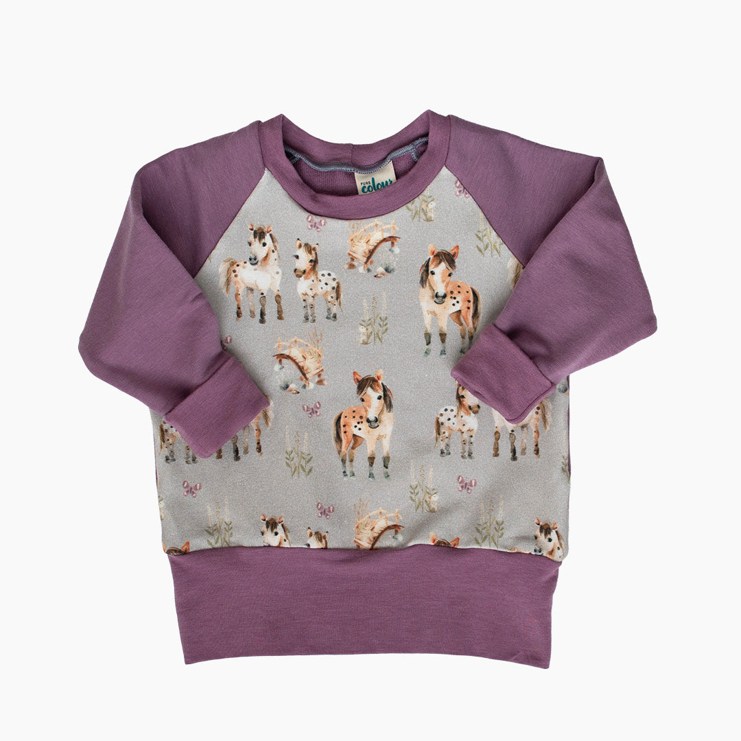 Horses Grow-With-Me Pullover — shop and try on with AI characters