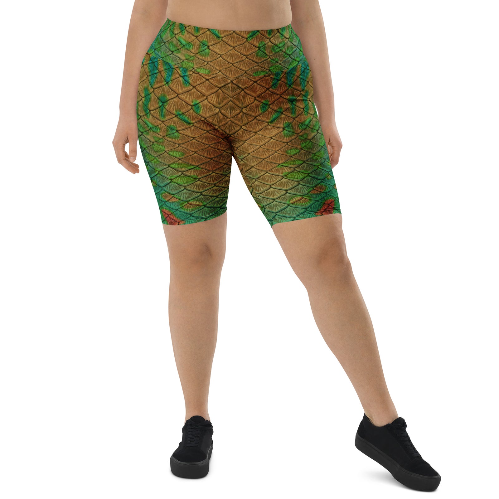 Pumpkinseed Bike Shorts — shop and try on with AI characters
