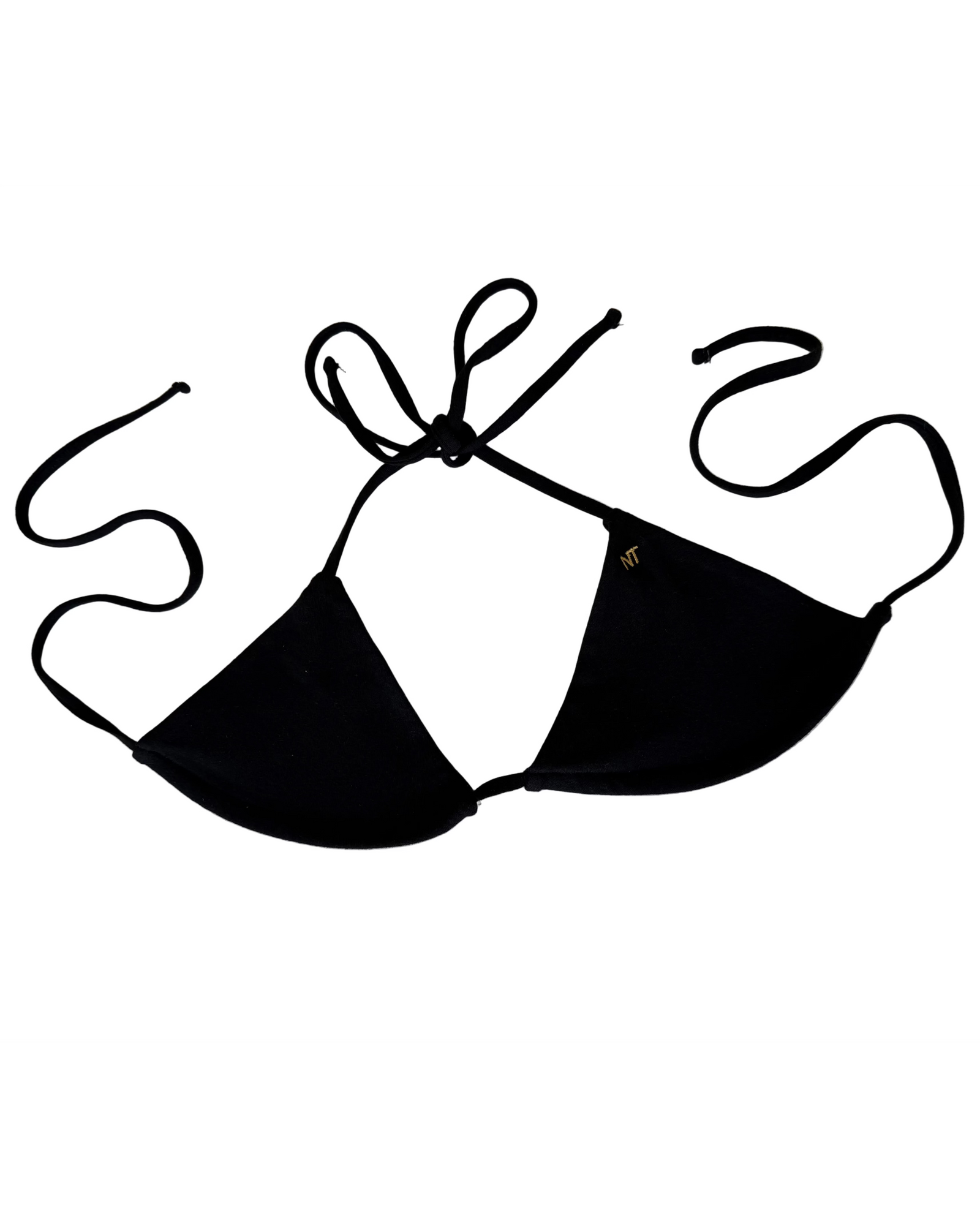 TIE ME UP BIKINI TOP, BLACK — shop and try on with AI characters