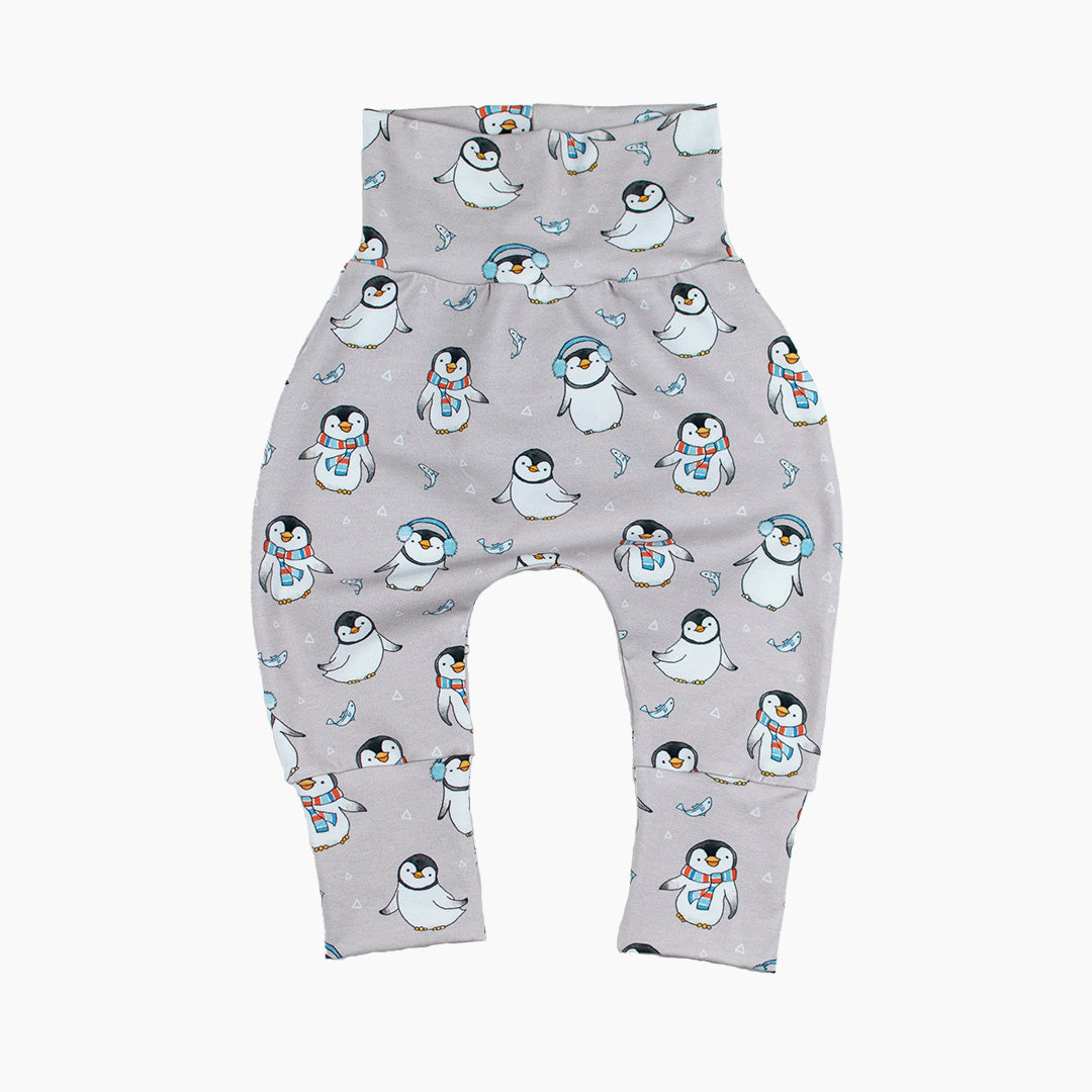 Playful Penguins Grow-With-Me Harem Pants — shop and try on with AI characters