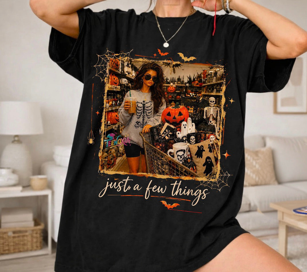 Just A Few Things Fall T-Shirt — shop and try on with AI characters