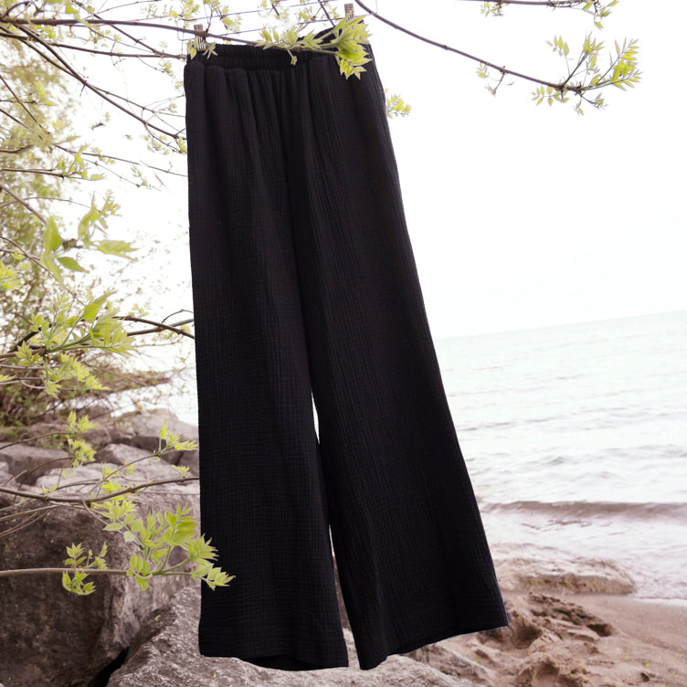 Sample Sale: The Airy Gauze Trouser — shop and try on with AI characters