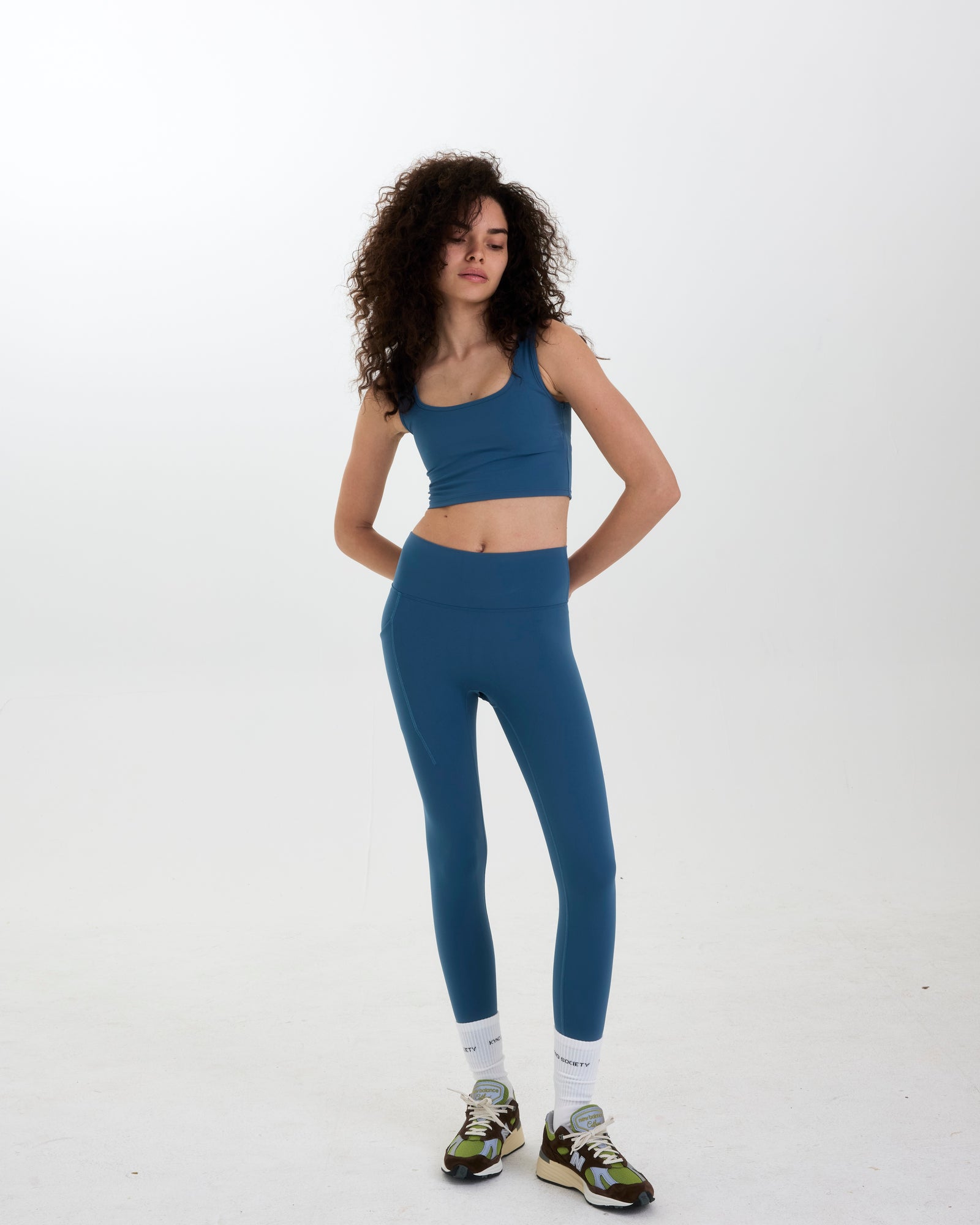 Core Pocket Leggings - Blue Wing Teal — shop and try on with AI characters