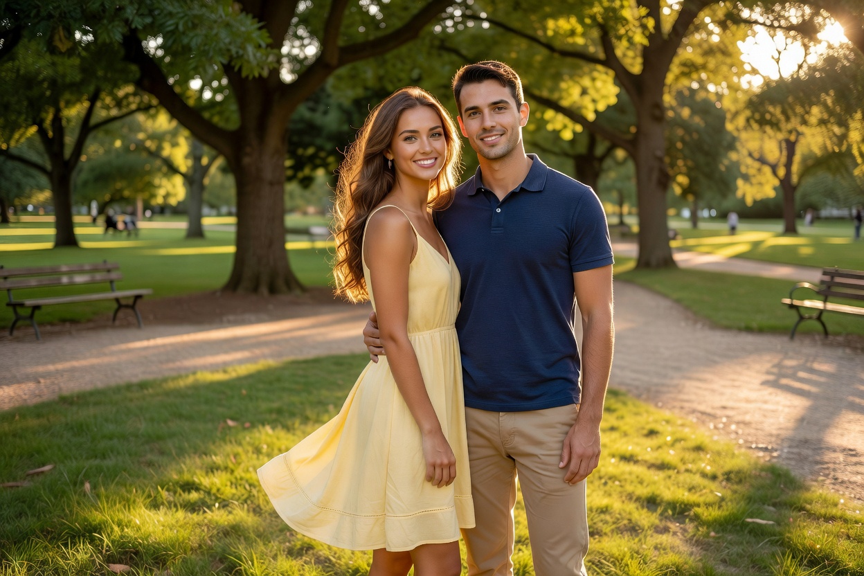 Couple in the park