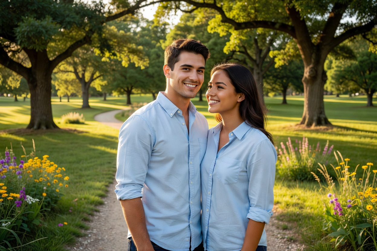Couple in the park