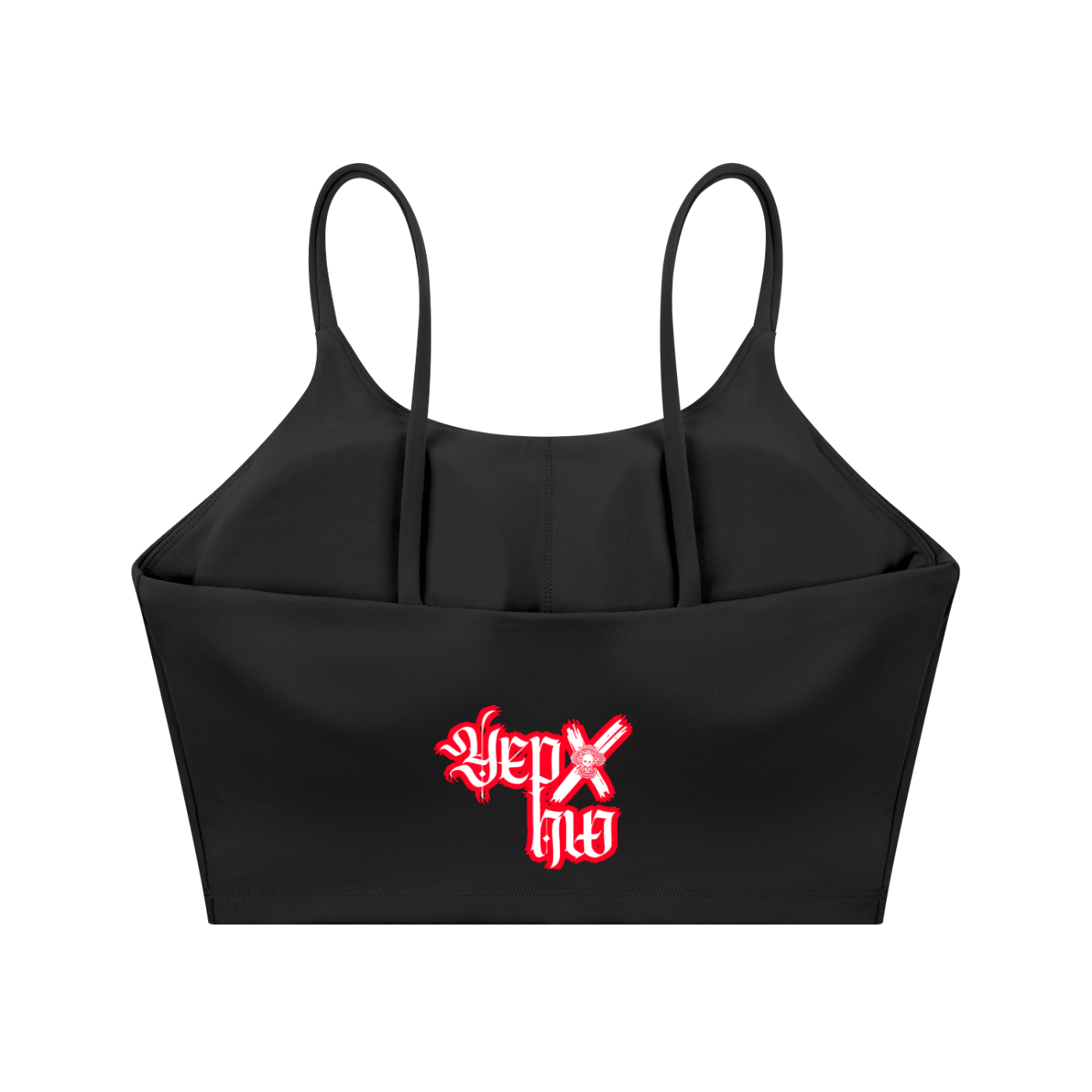 Spaghetti Strap YEPxHW Sports Bra — shop and try on with AI characters