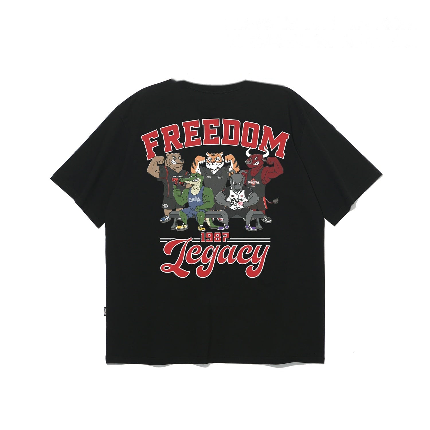 Freedom Legacy T-shirt (Black) — shop and try on with AI characters
