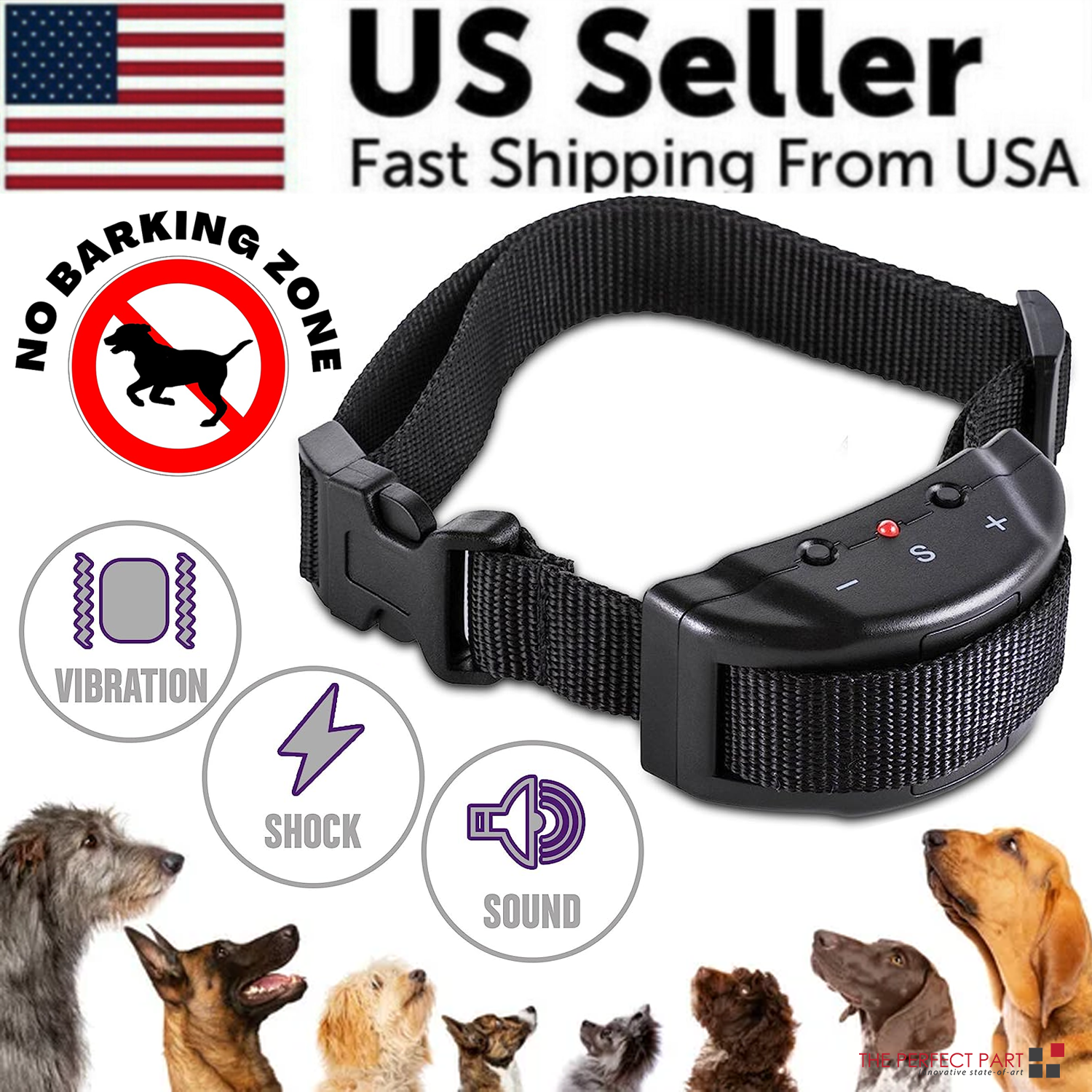 Automatic Anti Bark Barking Dog Shock Control Collar Device Large Medium Small — shop and try on with AI characters
