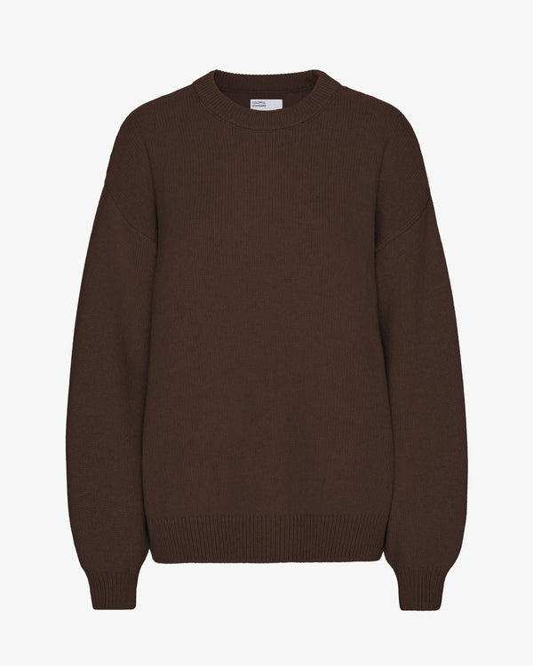 Unisex Oversized Merino Wool Crew Sweater — shop and try on with AI characters