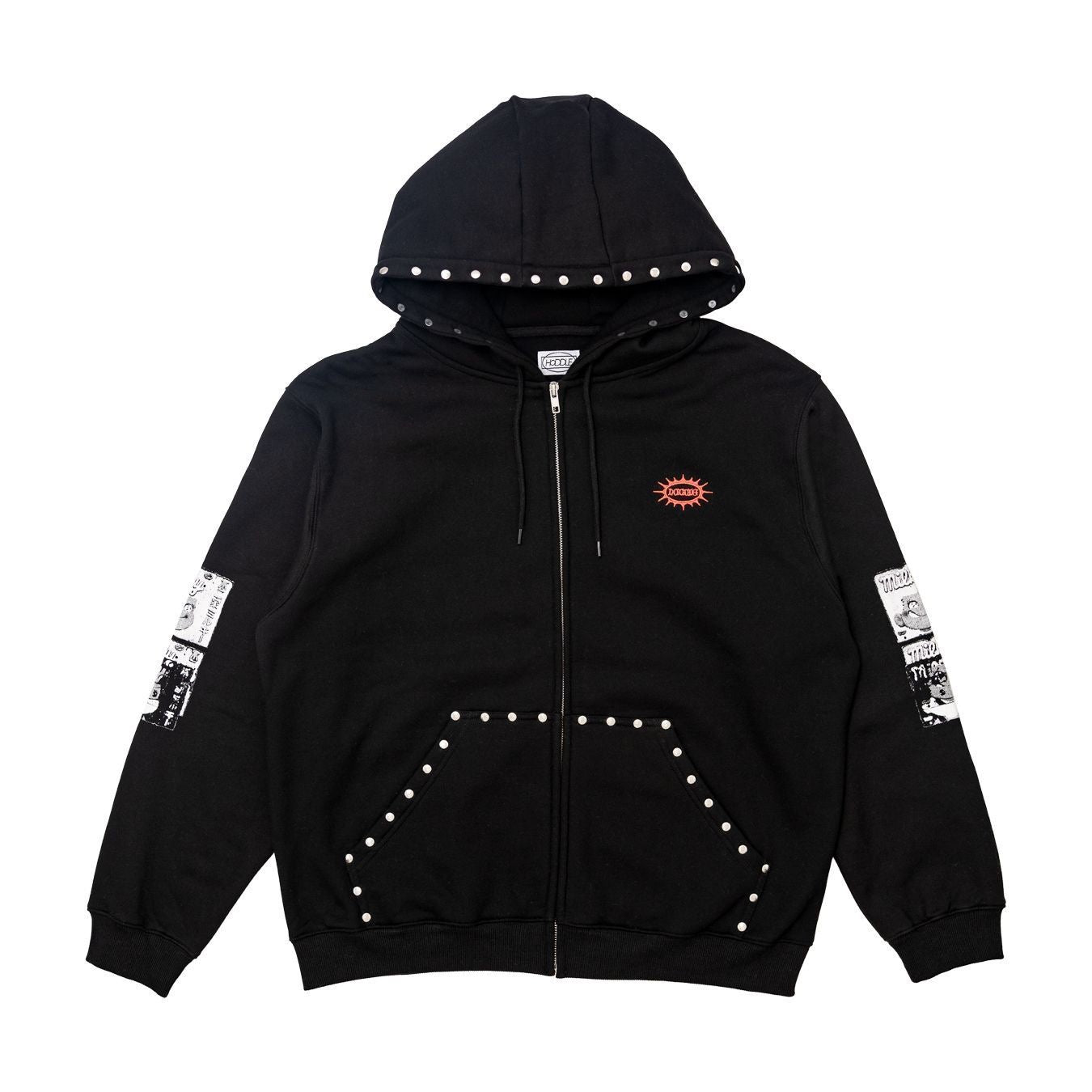 Hoddle Smoker Stud Hood Black — shop and try on with AI characters