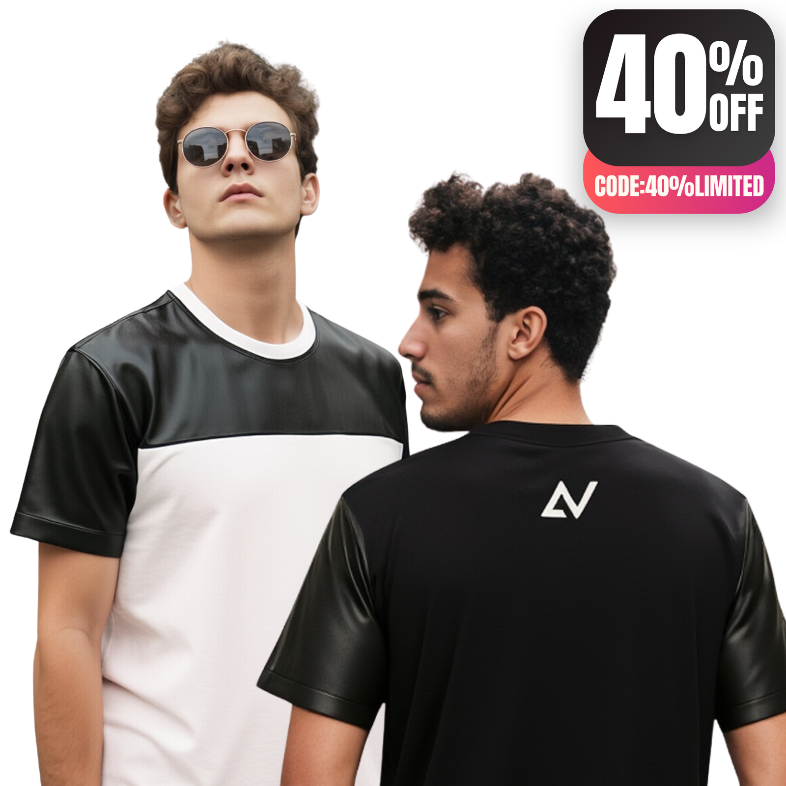 VA_Design F-Leather Slim UNISEX-T-Shirt — shop and try on with AI characters