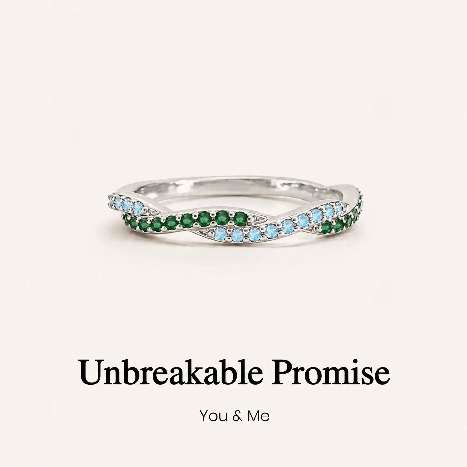 Wavy Birthstone Promise Ring — shop and try on with AI characters