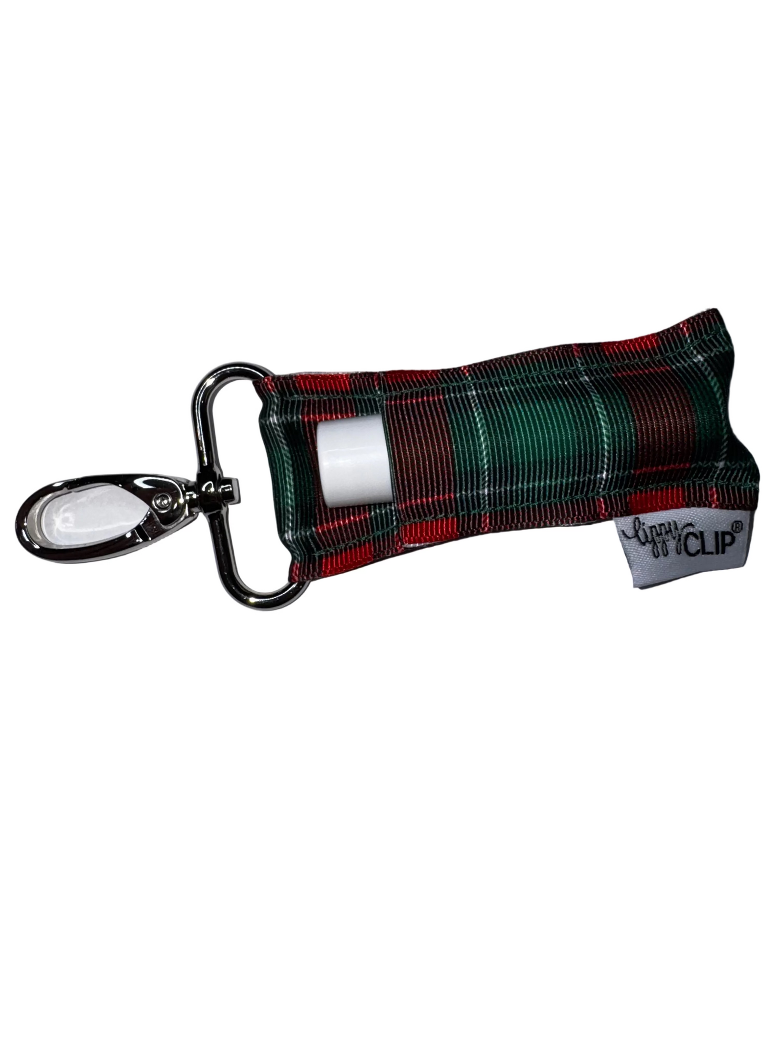 Green and Red Plaid LippyClip® — shop and try on with AI characters
