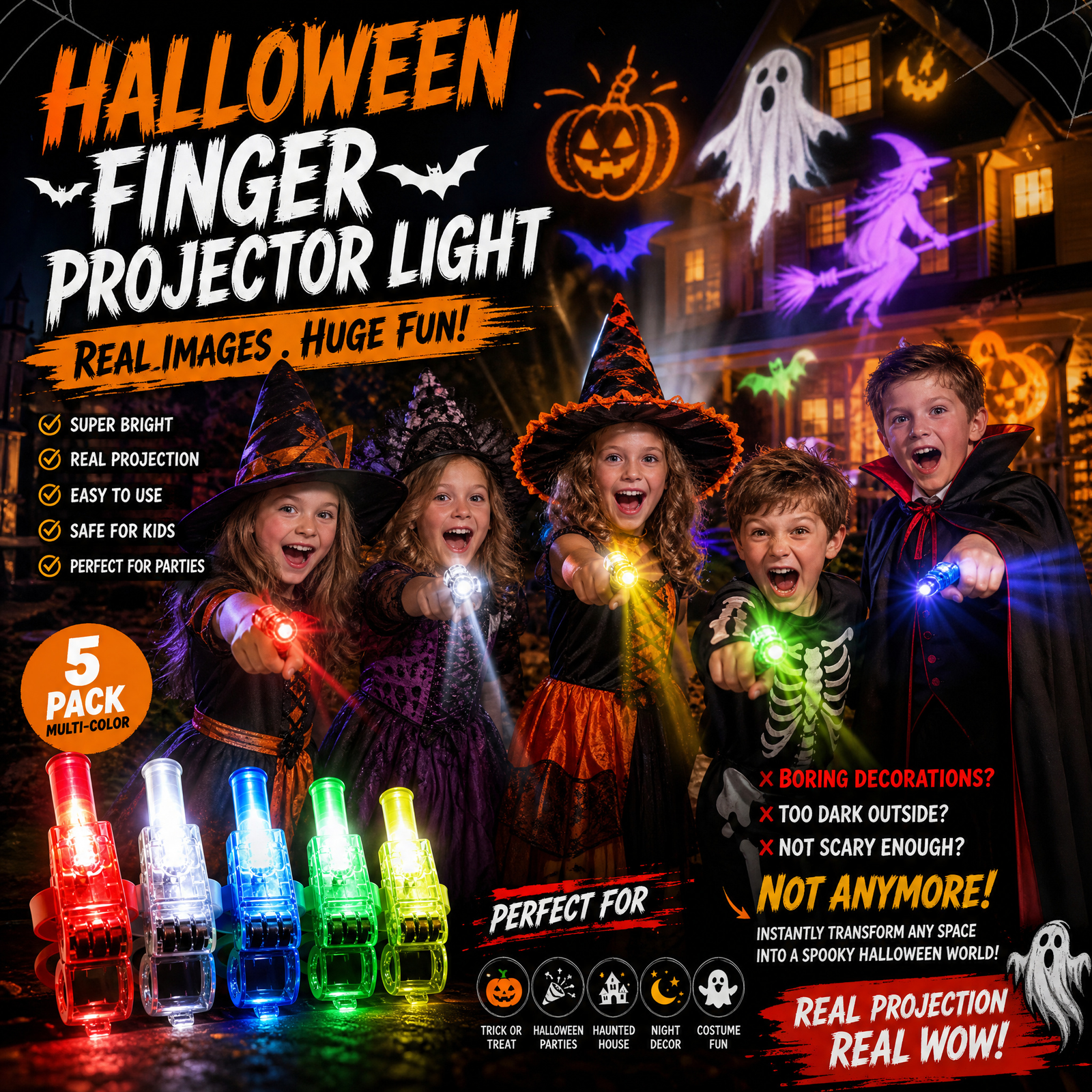 🔥Hot Sale 50% OFF🔥 Mini Colorful LED Finger Lights – Party Glow Finger Flashlights with Elastic Band — shop and try on with AI characters