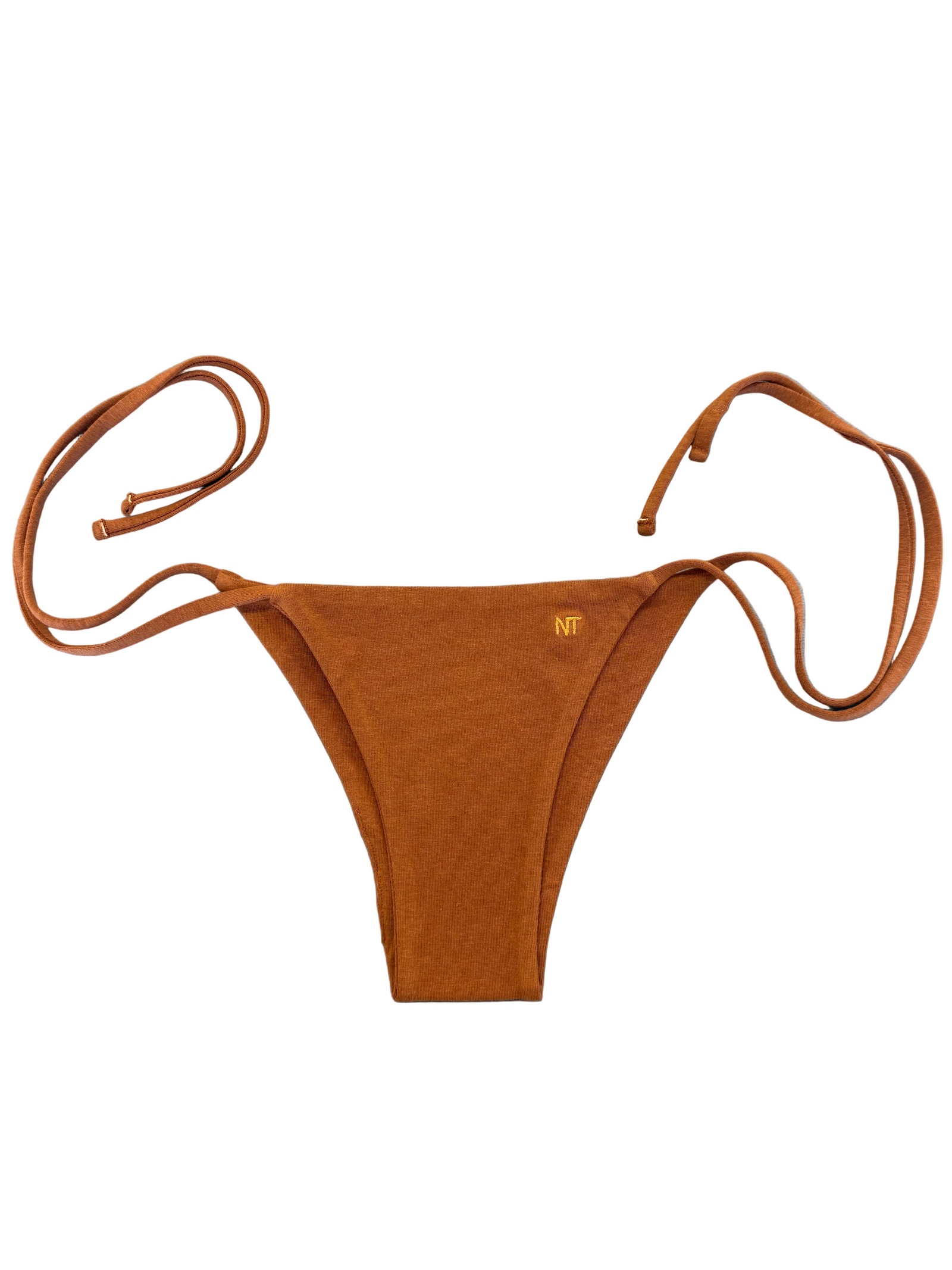 TIE ME UP BIKINI BOTTOM, TAN — shop and try on with AI characters