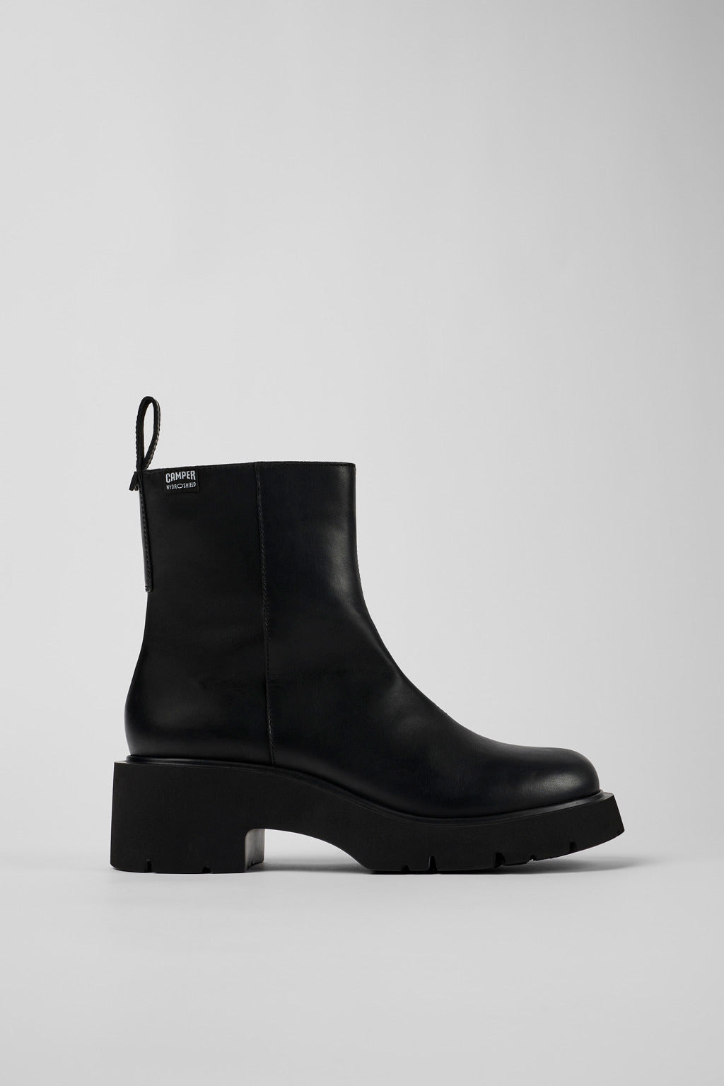Milah Black Leather Boot — shop and try on with AI characters