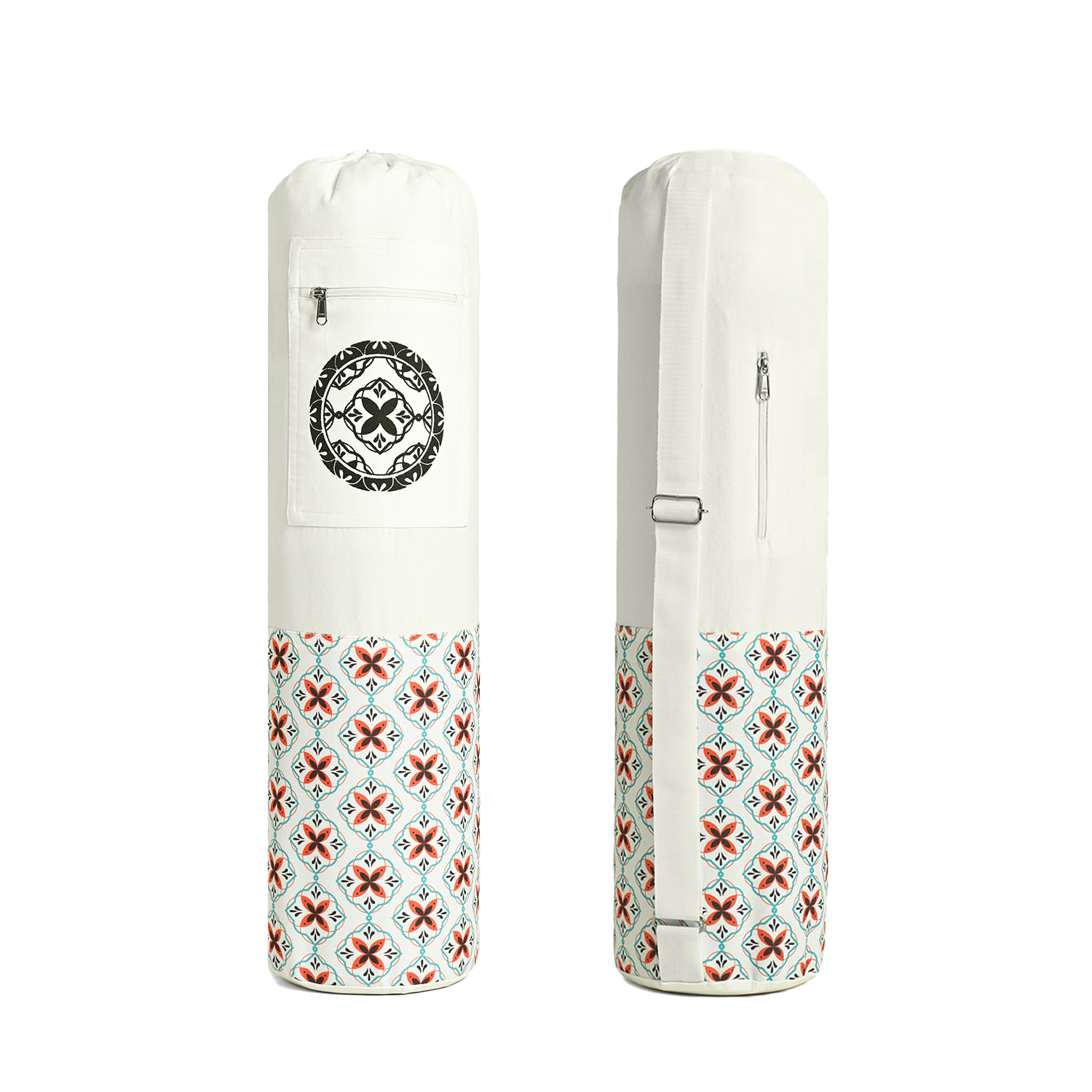 Yoga Mat Bag- Floral White — shop and try on with AI characters