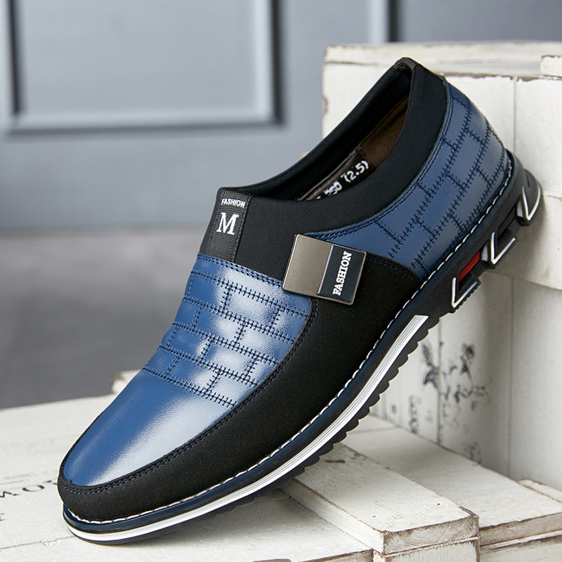 Large Size Leather Shoes Men New Casual Leather Shoes Men — shop and try on with AI characters
