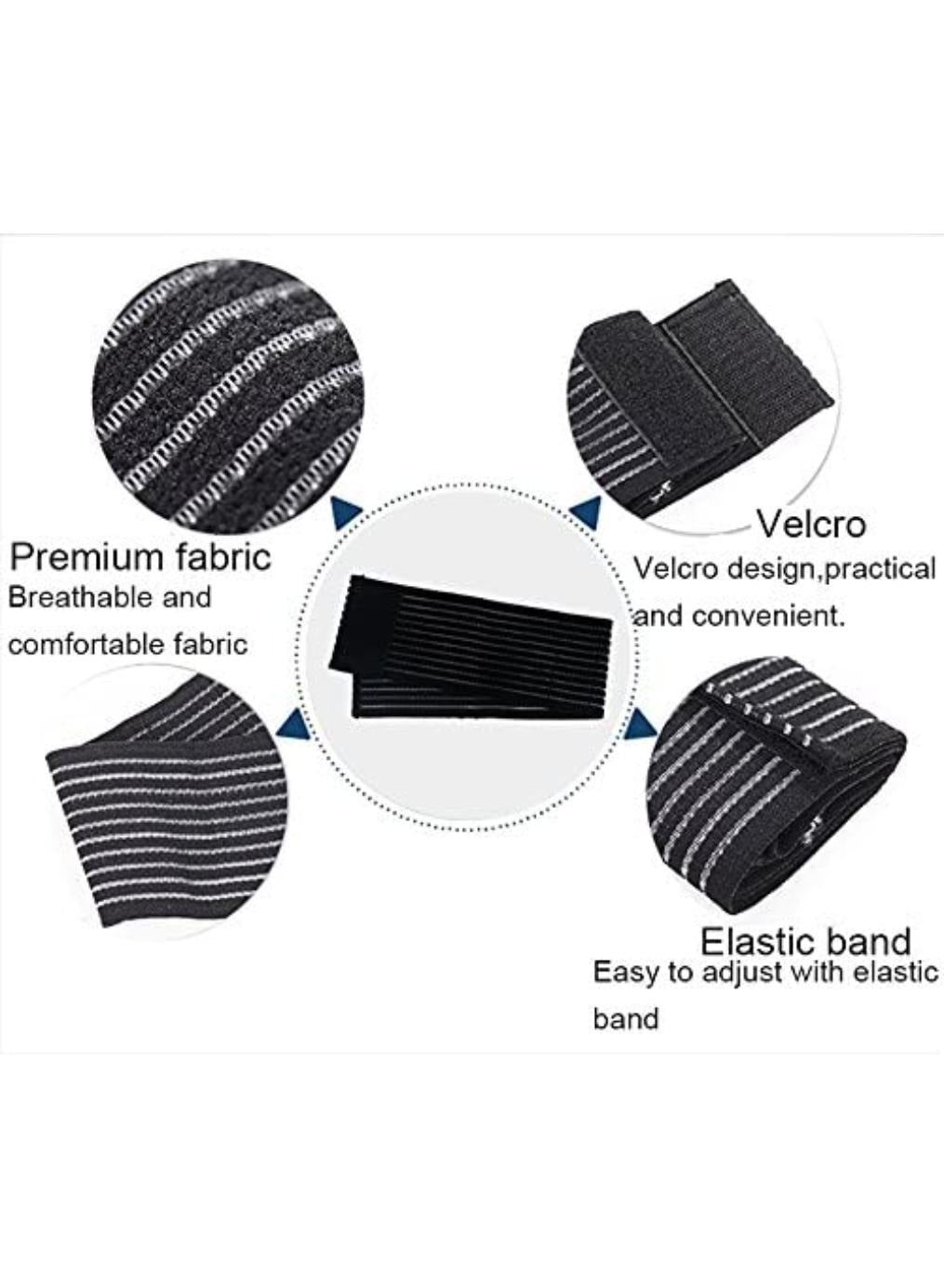 Adjustable Black Striped Wristband for Gym Sports Wear — shop and try on with AI characters