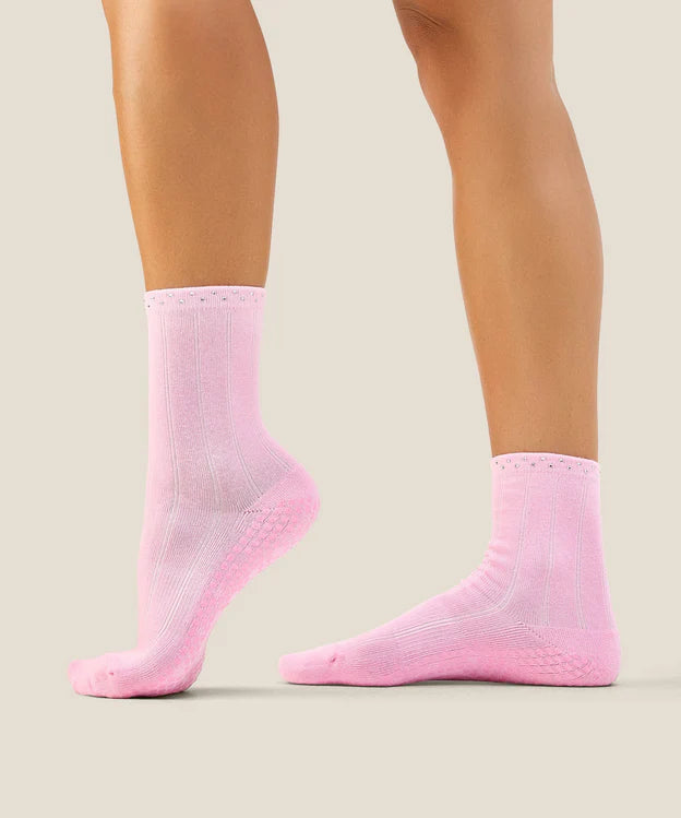 Crew Non Slip Grip Socks | Gem Pink — shop and try on with AI characters