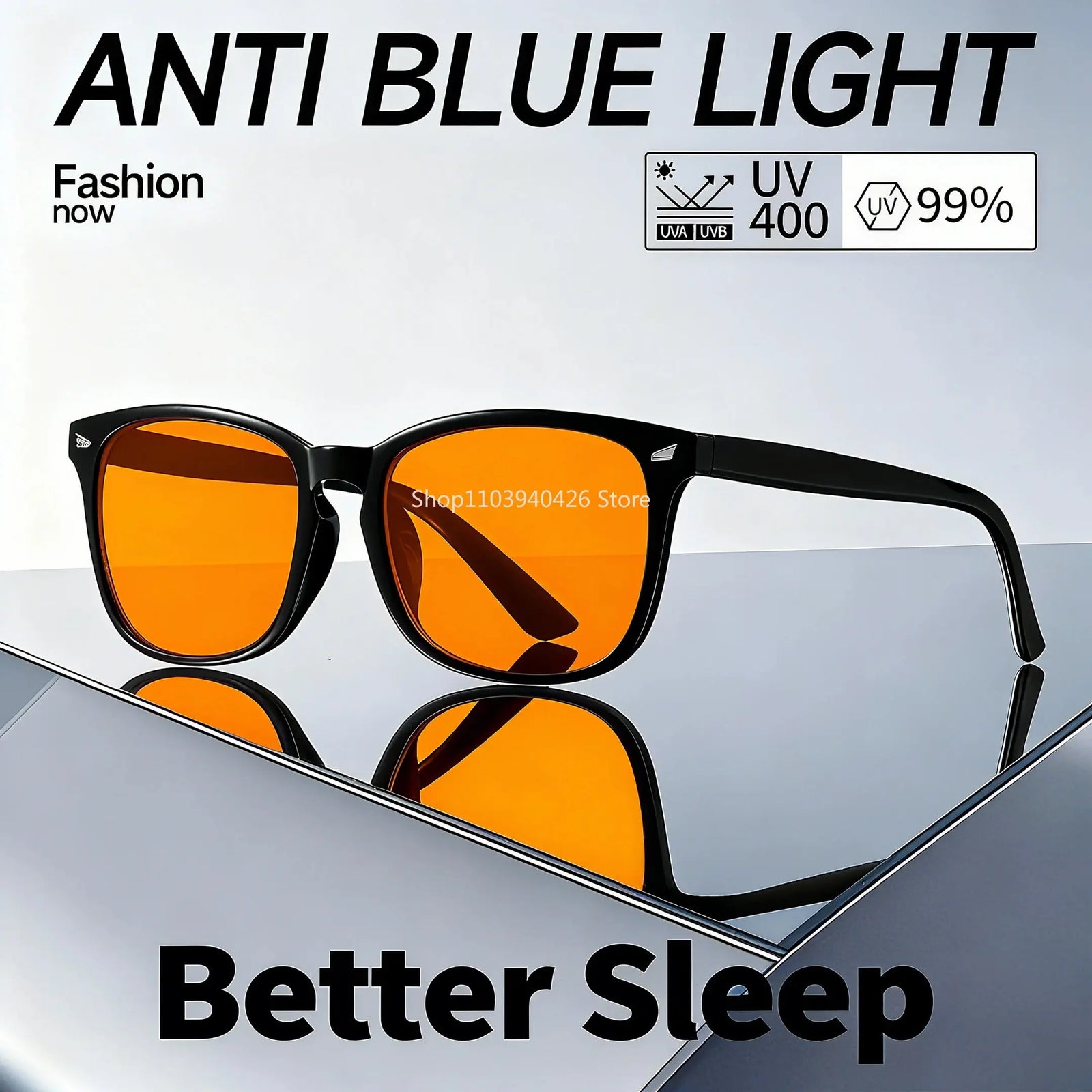 Blue Light Glasses Men Sleep Glasses For Blue Light Blocking Red Lens For Computer Gaming Reduce Eyestrain Bluelight Glasses — shop and try on with AI characters
