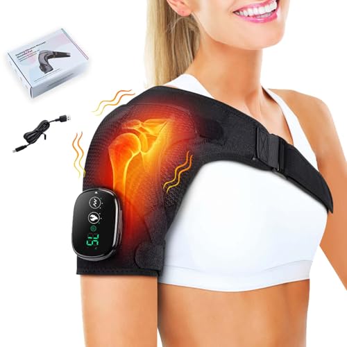 3 in 1 Shoulder Device Shoulder Device Shoulder Brace with Heat and Massage Shoulder Brace (Black) — shop and try on with AI characters