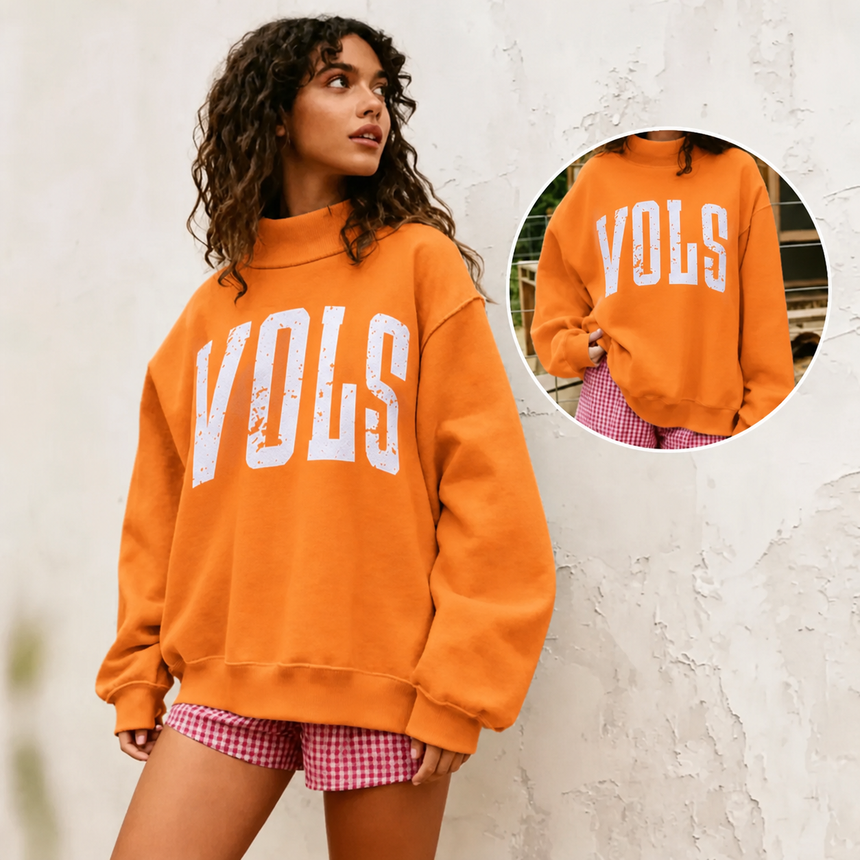 Personalized College Team Reversible Mockneck – Custom Team Name Game Day Pullover — shop and try on with AI characters