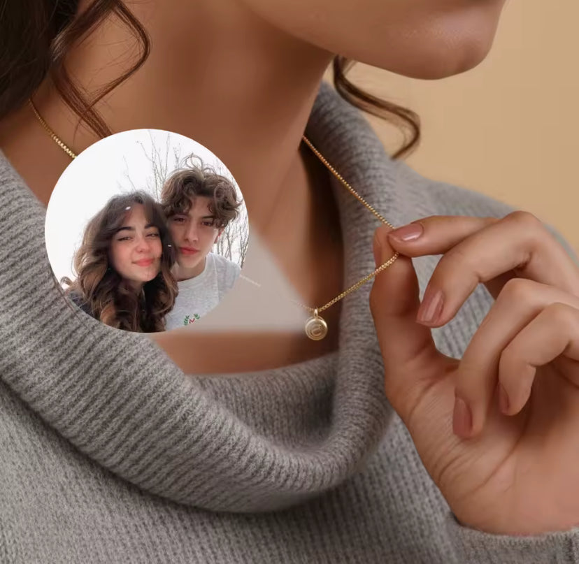 Photo Projection Necklace — shop and try on with AI characters