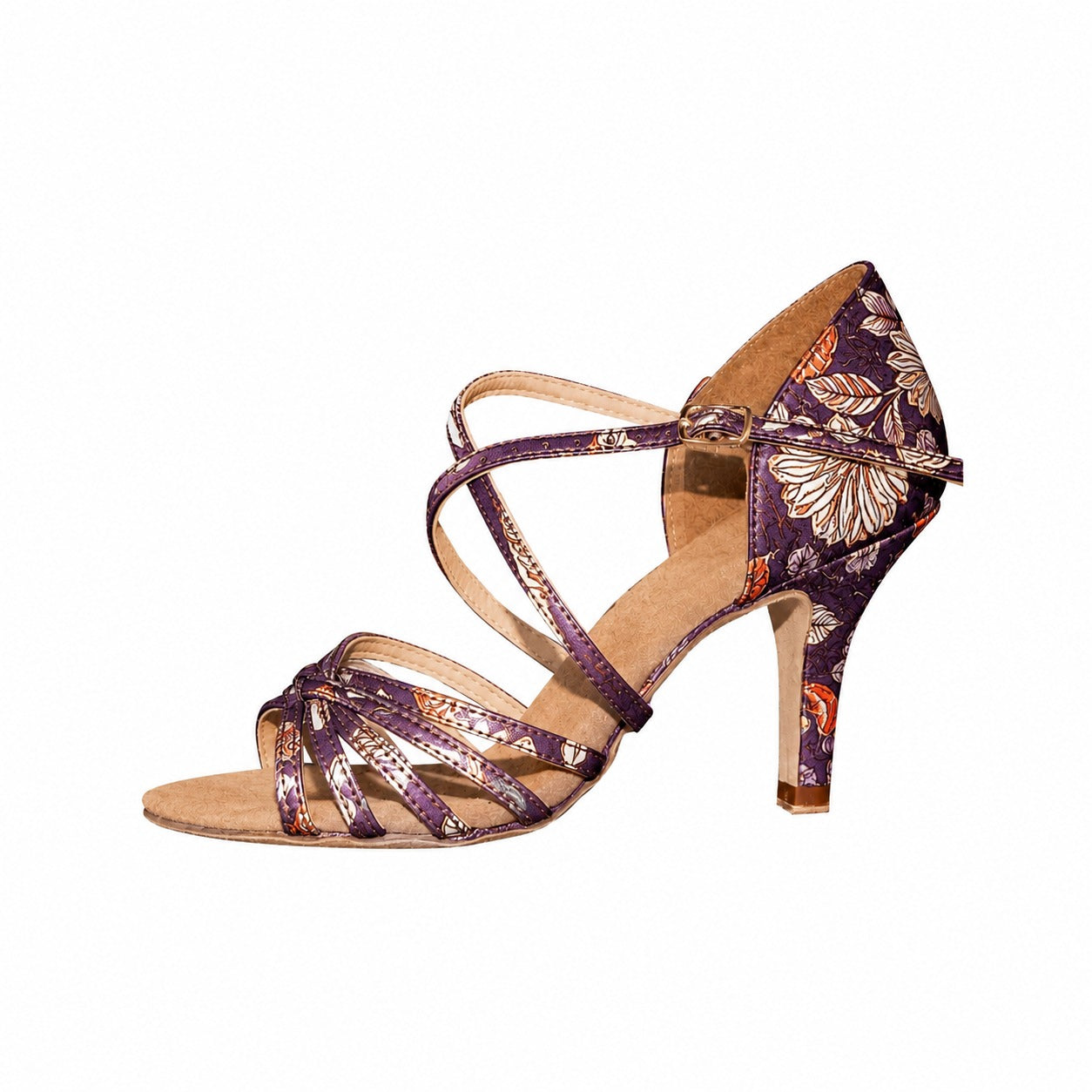 Karina 22.5 2.5" Slim Flowers Regular Width Dance Shoes | Aida Dance USA — Fresh & Poised — shop and try on with AI characters
