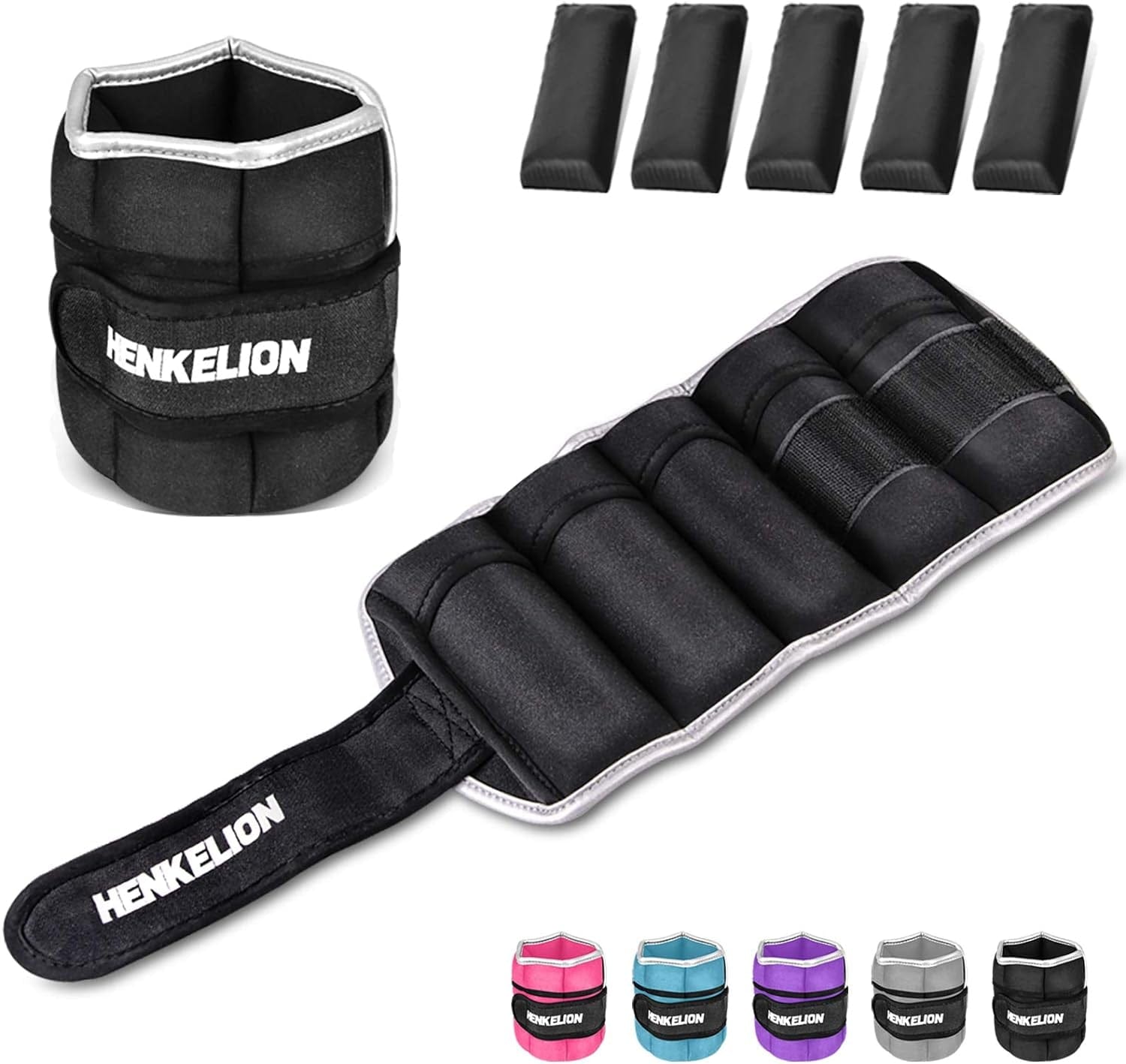 Adjustable Ankle & Wrist Weights Set (2–10 lbs) — shop and try on with AI characters