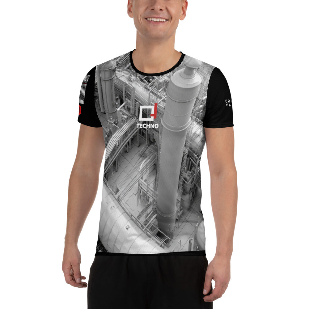 BCE050- All-Over Print Men's Athletic T-shirt — shop and try on with AI characters