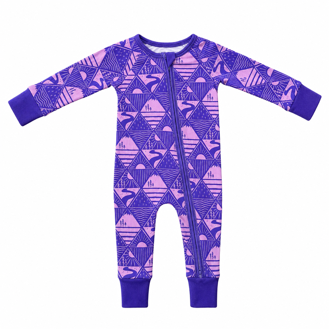 Purple Mountain - Ribbed Bamboo Zippy — shop and try on with AI characters