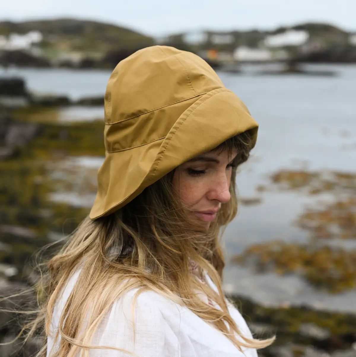 Adult Sou'wester Hat - Ocher — shop and try on with AI characters