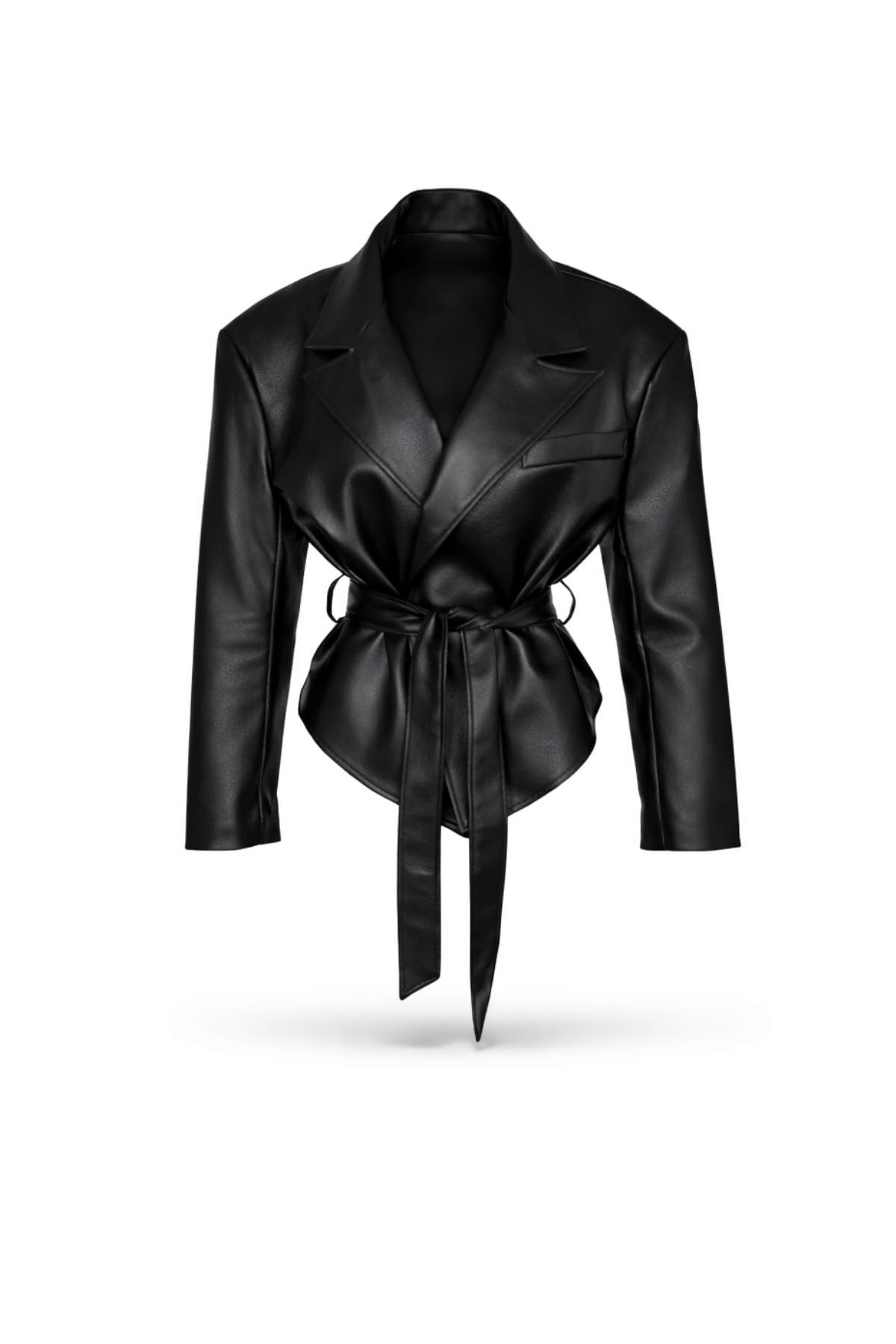 Faux Leather Moto Jacket — shop and try on with AI characters