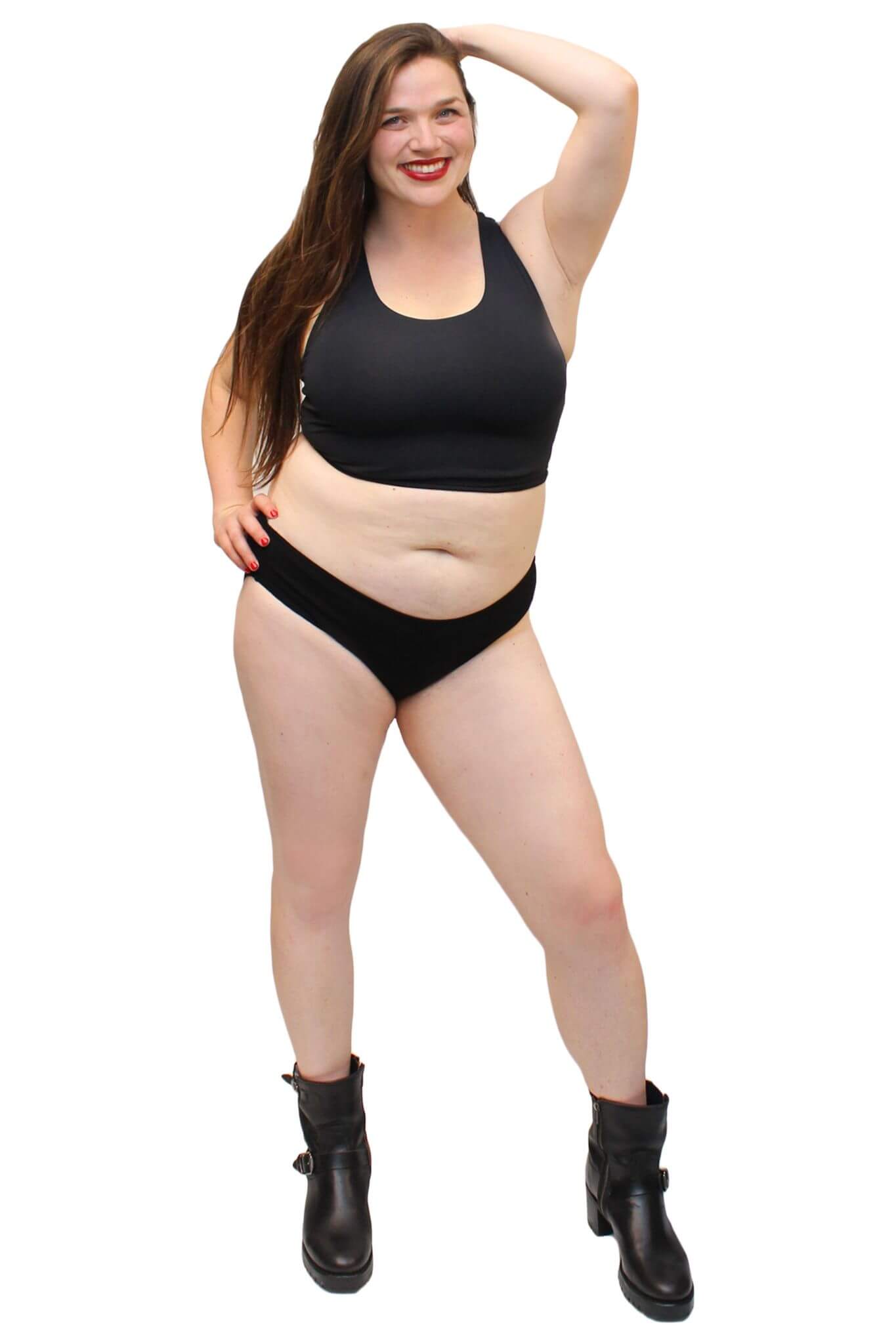 Reversible Lycra Soft Binder - Black — shop and try on with AI characters
