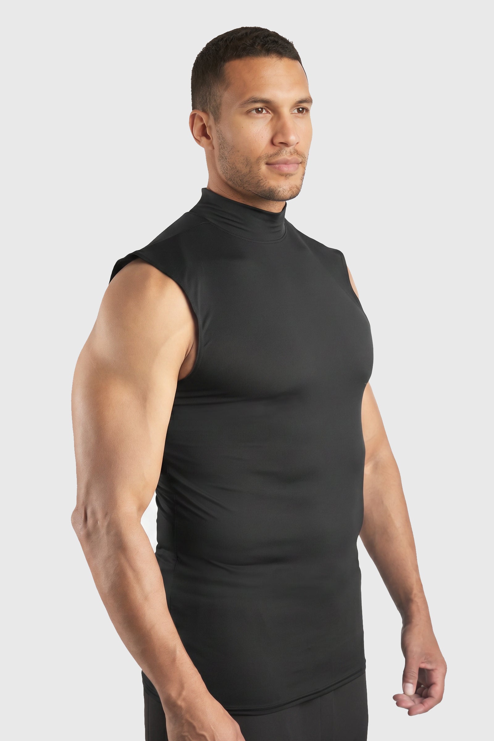 Performance Mesh Sleeveless Top — shop and try on with AI characters
