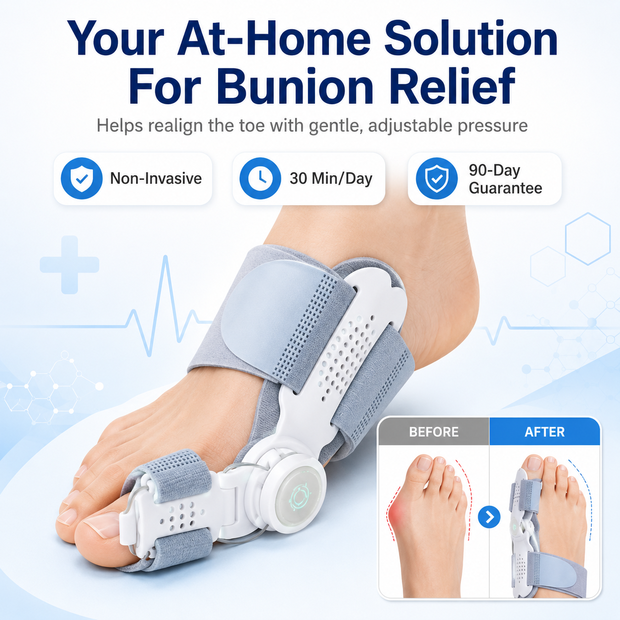 ⏰ Limited-Time Offer: Buy More, Save More  🦶 Bunion Night Relief Splint Start Gentle Toe Relief Tonight 🌙✨ — shop and try on with AI characters