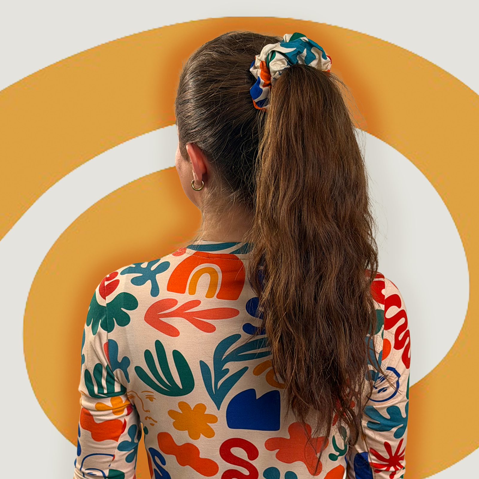 Face the Shapes Scrunchie — shop and try on with AI characters