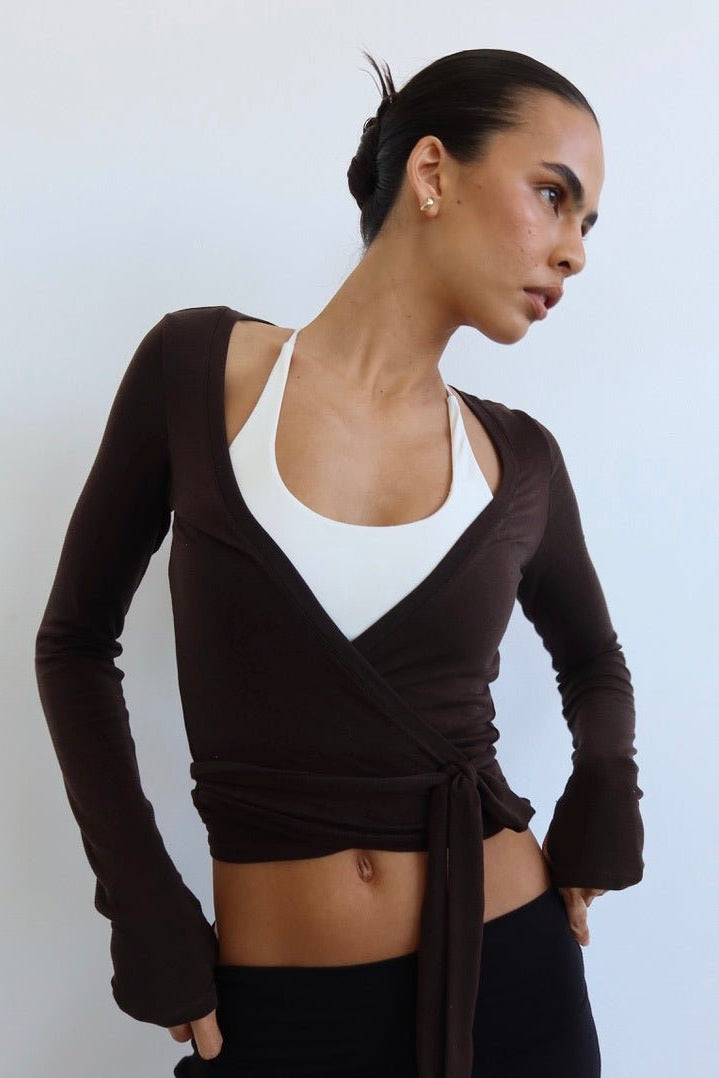 The Everyday Wrap - Deep Chocolate — shop and try on with AI characters