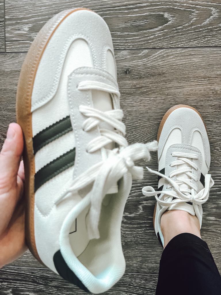 PREORDER: Re-Run Stripe Sneaker- Adult  8.24.26 — shop and try on with AI characters