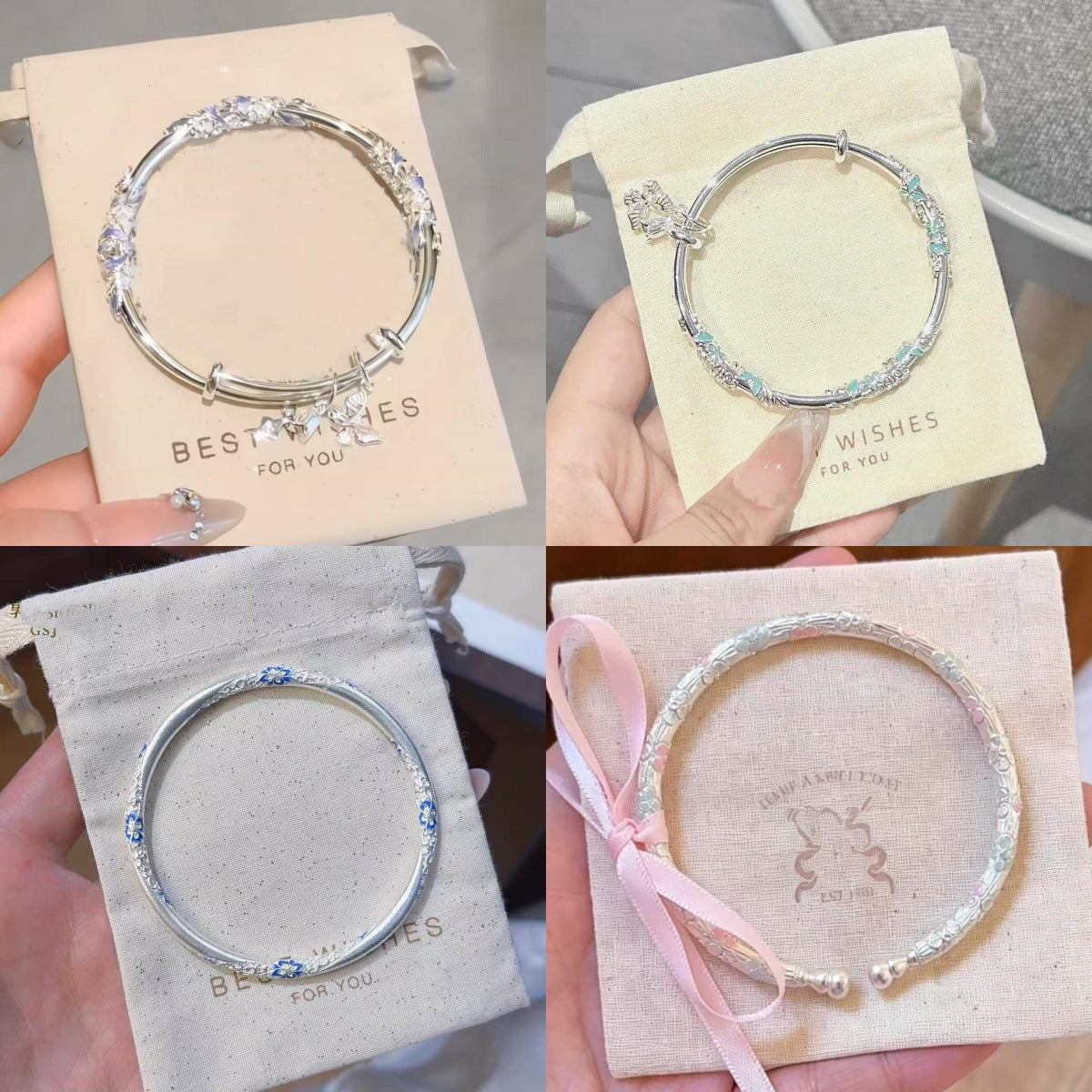 New Chinese Style Elegant Butterfly Bracelet — shop and try on with AI characters