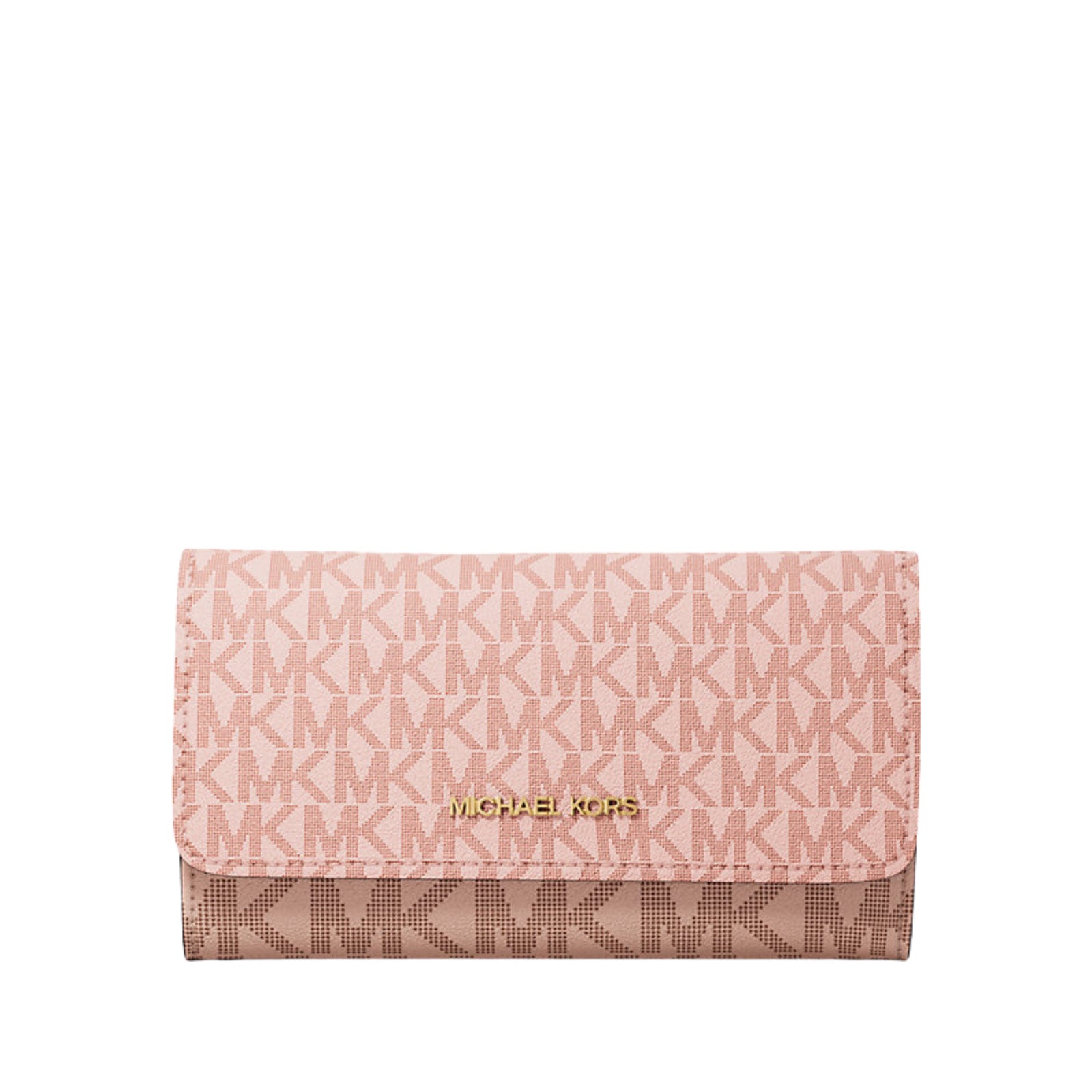 Michael Kors Jet Set Large Signature Logo Tri-Fold Wallet – Blush | Lebanon — shop and try on with AI characters
