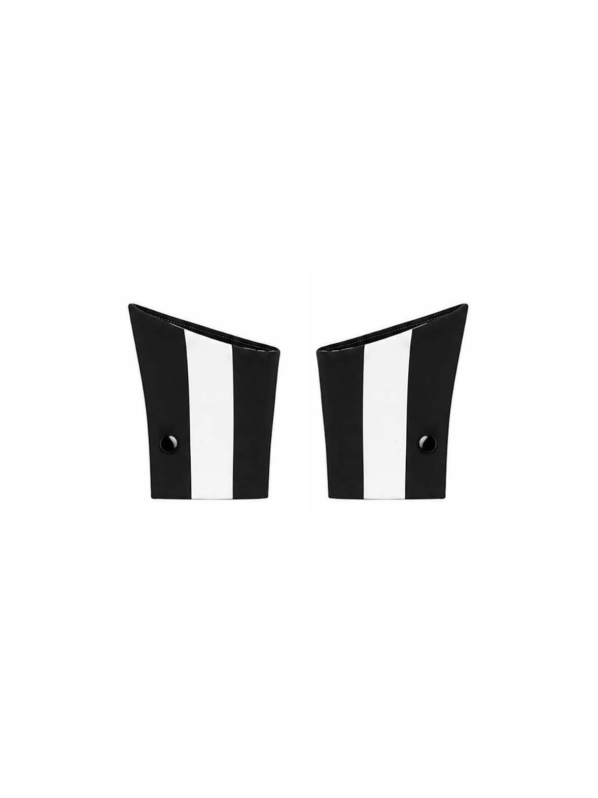 The Baroness 6" Stripped Detachable Cuffs — shop and try on with AI characters