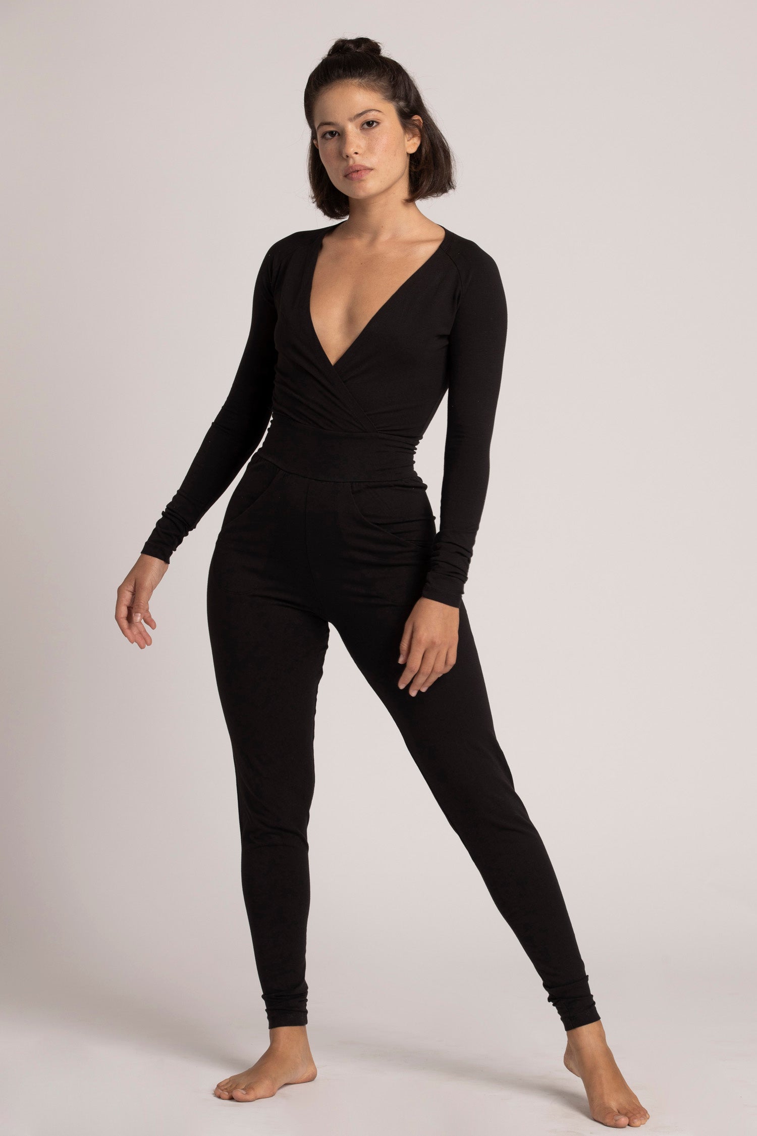 Long Sleeve Yoga Jumpsuit — shop and try on with AI characters