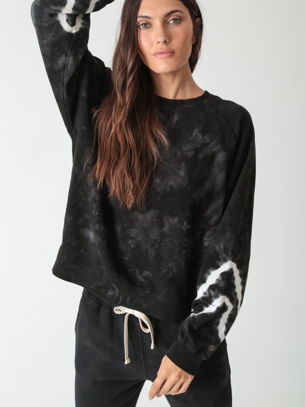Ronan Pullover - Onyx / Cloud Chevron — shop and try on with AI characters