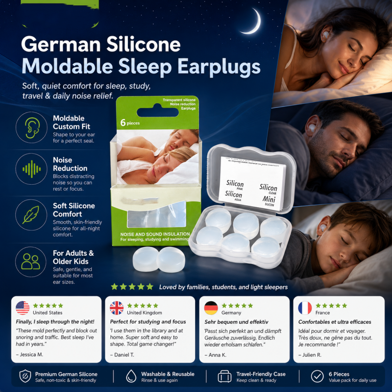 Silicone Moldable Sleep Earplugs — shop and try on with AI characters