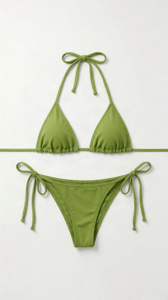 Neon green Micro Bikini — shop and try on with AI characters