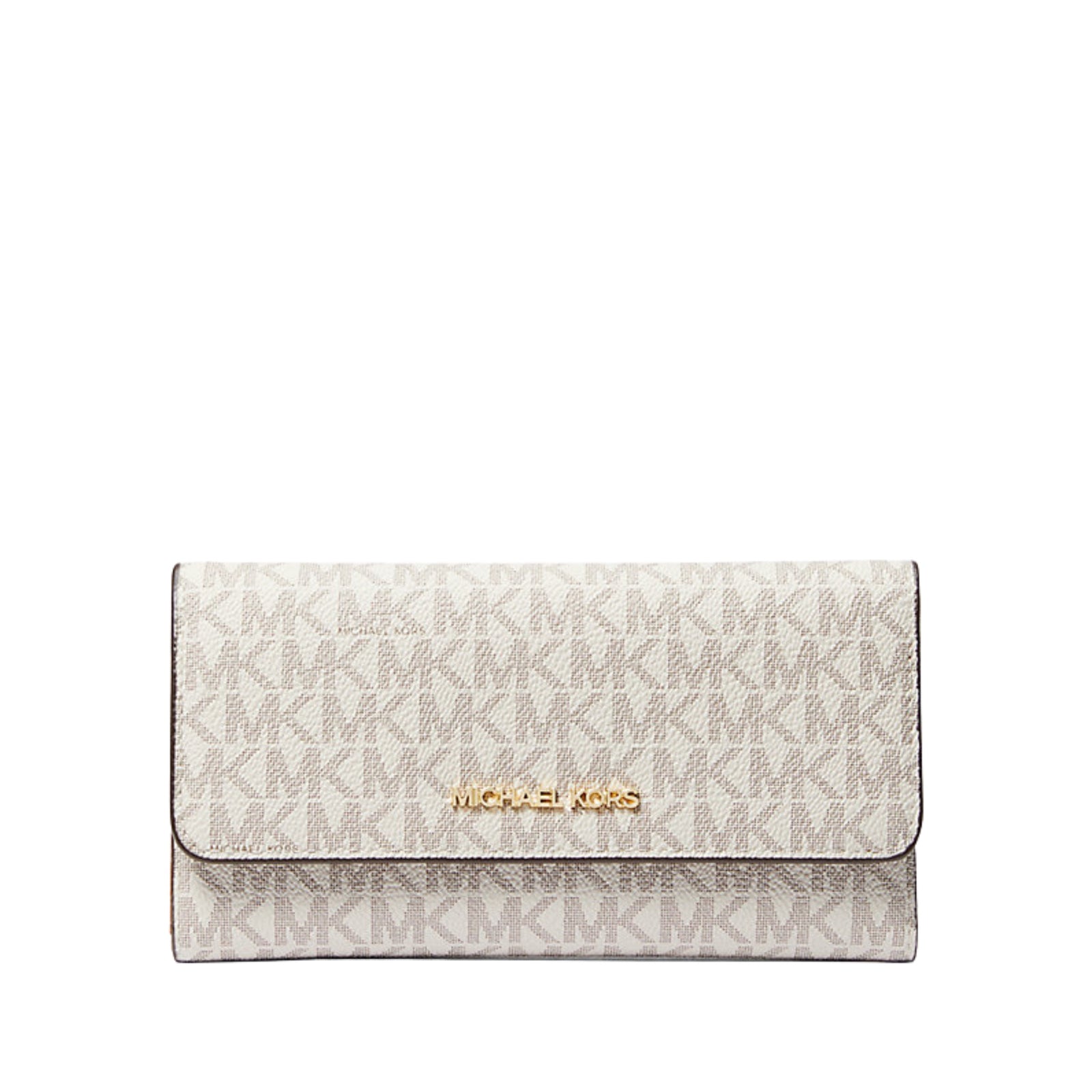 Michael Kors Jet Set Large Signature Logo Tri-Fold Wallet – Vanilla | Lebanon — shop and try on with AI characters
